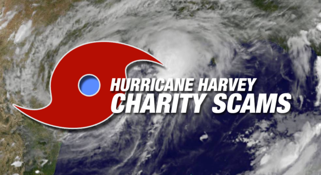 Hurricane Harvey Charity Scams